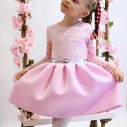 Luxury Marshmallow dress - růžové dívčí šaty