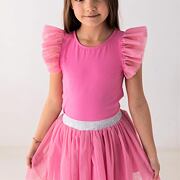 Pink tylová tutu sukně Lily Grey