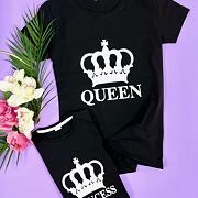 Queen & Princess triko černé