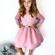 Luxury Marshmallow dress - růžové dívčí šaty