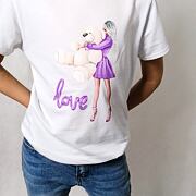 Love teddy lila t-shirt