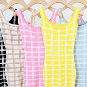 Letní maxi stretch šaty pink