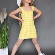 Letní maxi stretch šaty yellow