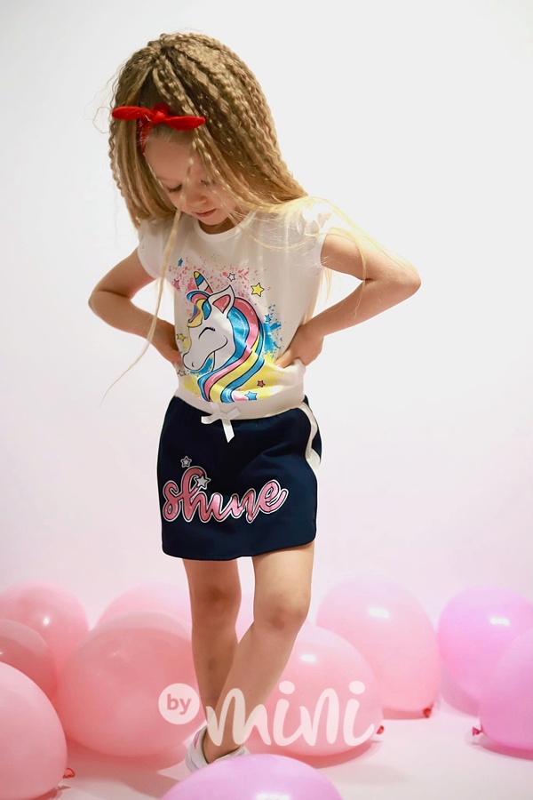 Unicorn summer set - triko a sukně