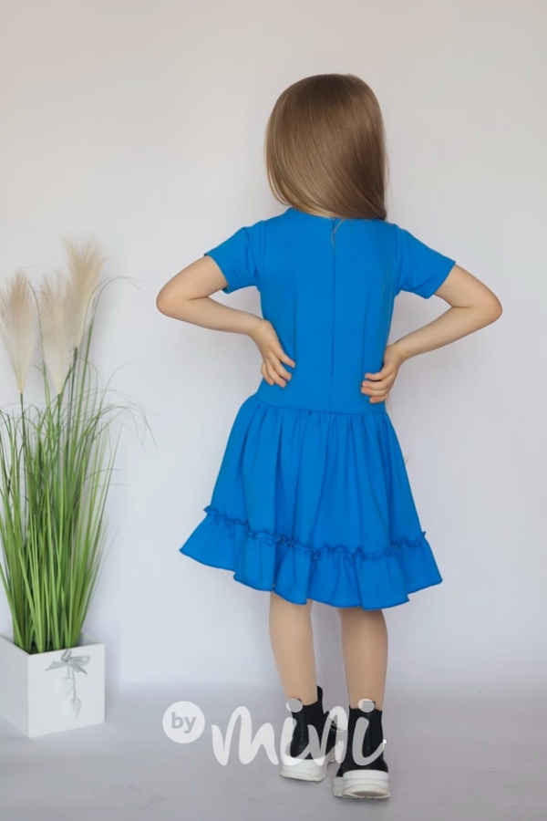 Maxi točivé šaty Hello Kitty blue