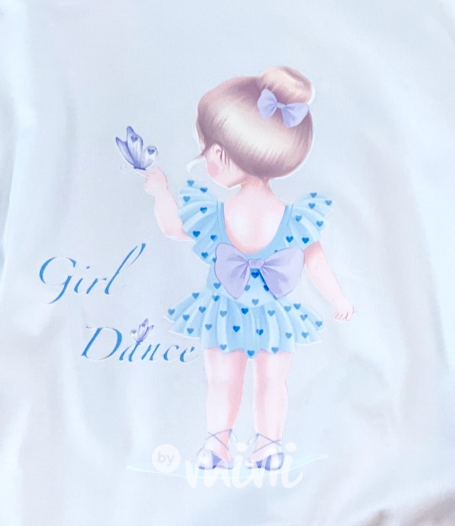 Girl triko white/blue