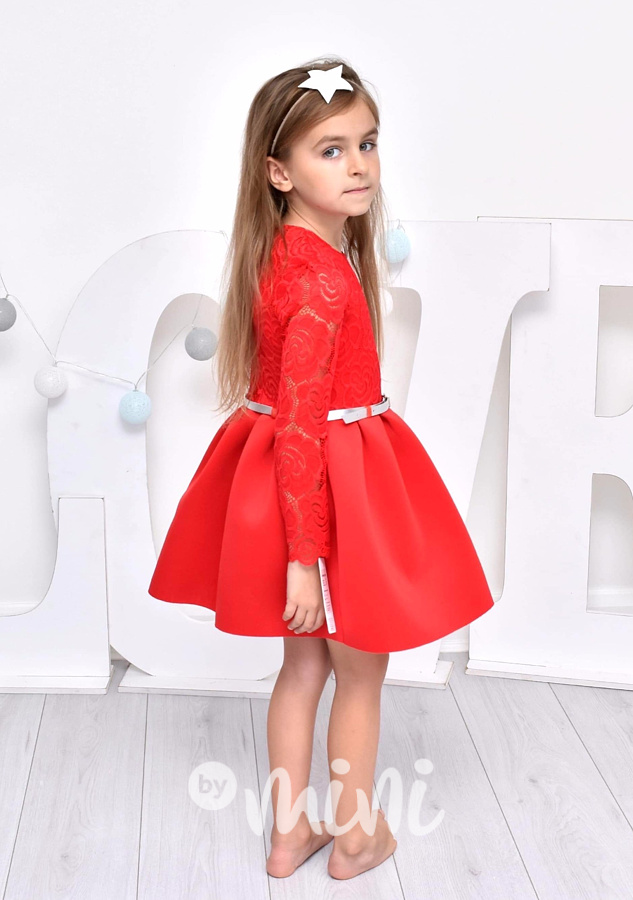 Luxury Red dress - luxusní červené dívčí šaty