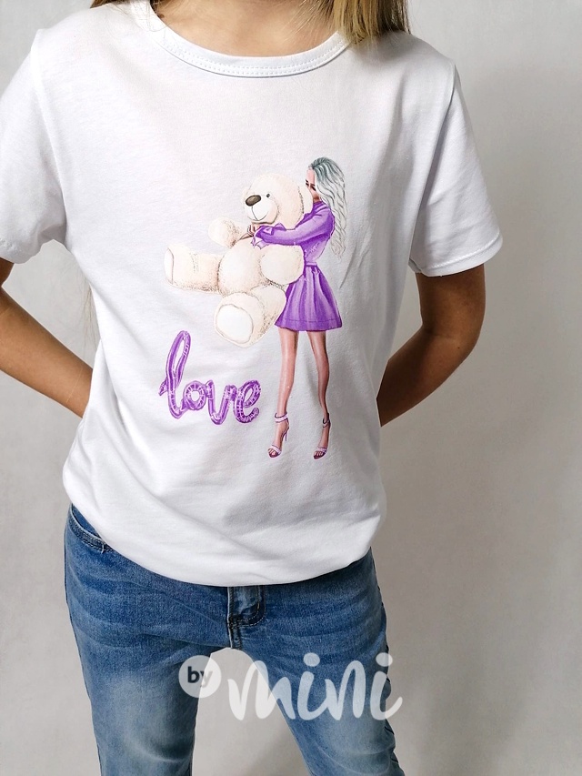 Love teddy lila t-shirt